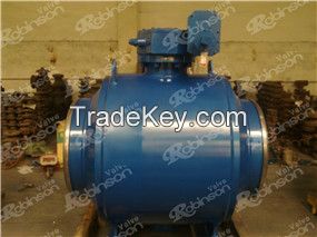 Turnnion mounted ball valve weld type