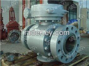 3 pc body turnnion type ball valve