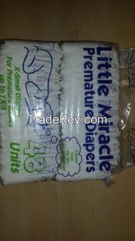 Premature Nappies (upto 1kg s-mall)