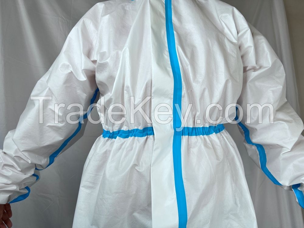 Microporous Breathable Coveralls With Tape