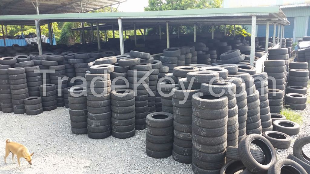 Used tires, used tyres,  recycled materials
