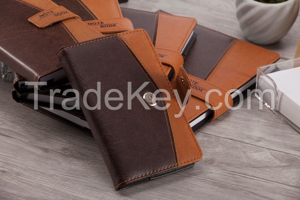 Leather Bottoned Notebook