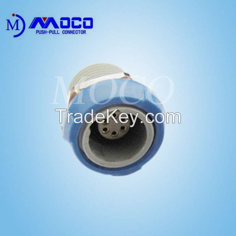 M14 6 pin circular quick plastic receptacle with high compatibility