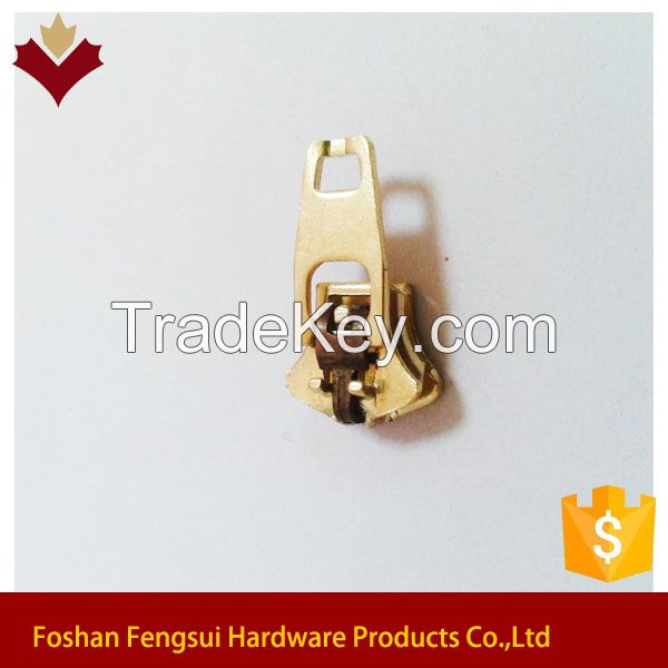 Hot Sale Brass Spring Lock Zipper Slider And Puller