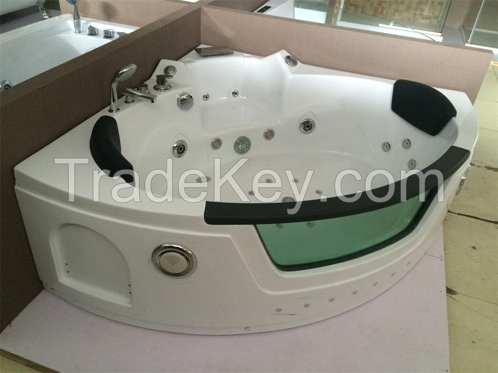 Chinese mainland Acrylic corner jet whirlpool massage bathtub