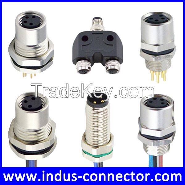 IP67 IP68 waterproof m8 3pin 4pin pcb connector cable