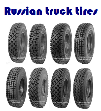 Russian Truck Tires 20' inches