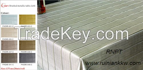 Deluxe Brushed metallic table cloth with good feedback from our customers