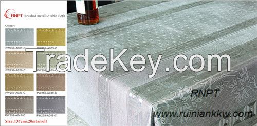 Deluxe Brushed metallic table cloth with good feedback from our customers