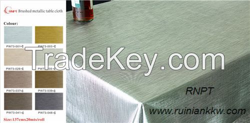 Deluxe Brushed metallic table cloth with good feedback from our customers