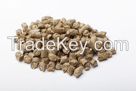 Raps straw pellets horse bedding