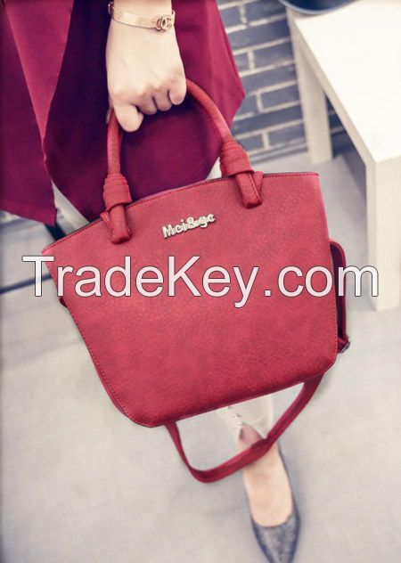 2015 fashion Hot sale fashion pu leather ladies handbag sets women bag