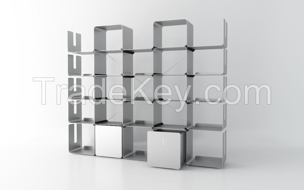 New design metal bookshelf