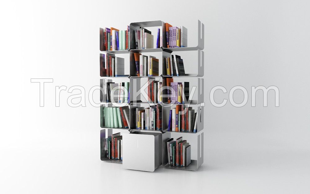 New design metal bookshelf