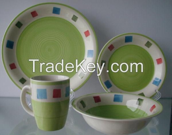 Ceramic Cheap Stoneware Hand painted Dinnerware/dinner sets