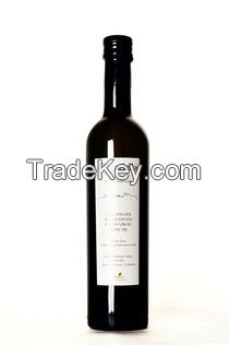 Extra virgin olive oil Spain glass bottle