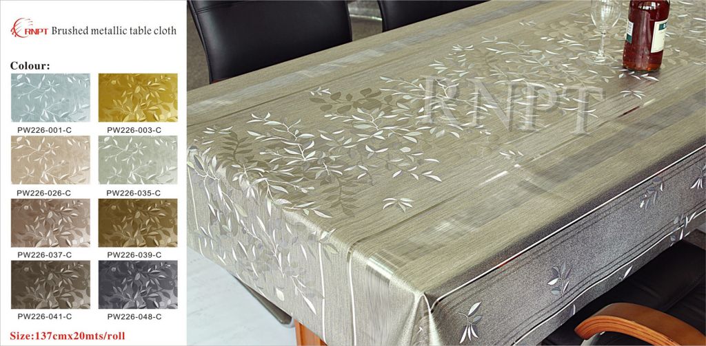 table cloth(brush metallic)