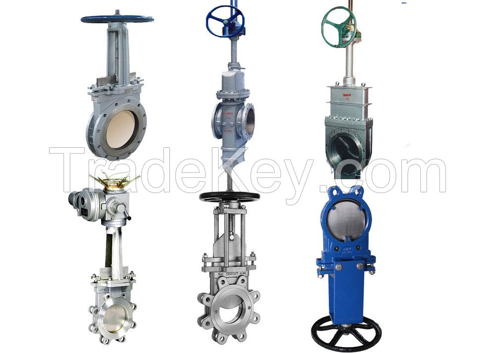 Rising & Non-rising stem resilient seated flange knife gate valve