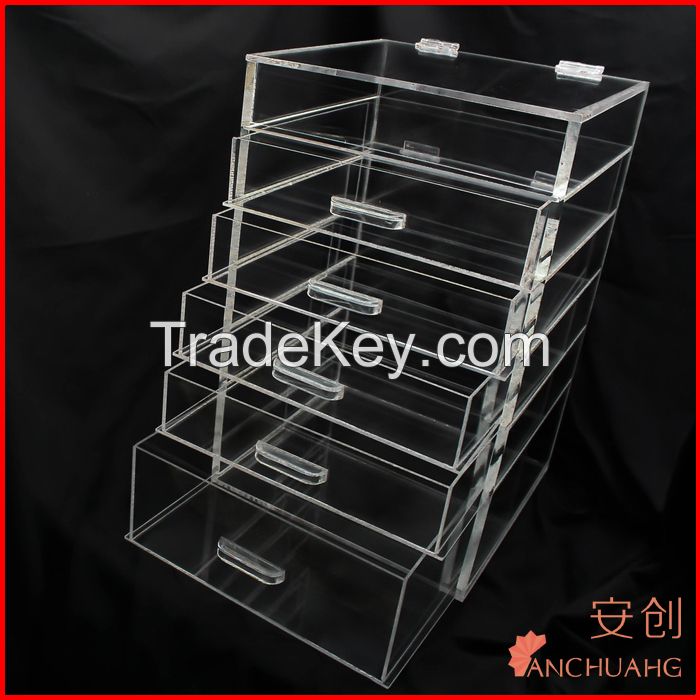 6 tiers acrylic makeup/cosmetics organizers with drawers