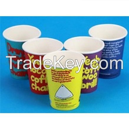 all size top selling single wall disposable paper cup red pink Copycat custom logo printed paper coffee cups