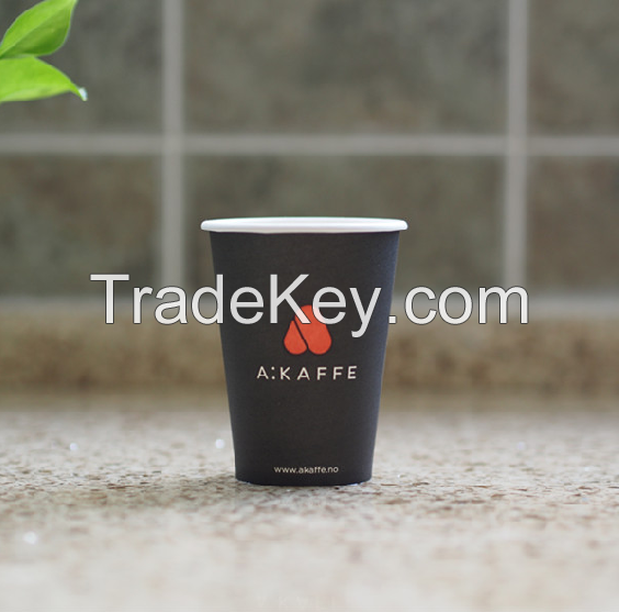 7.5oz, custom printed paper coffee cup, single wall disposable paper cup, customized