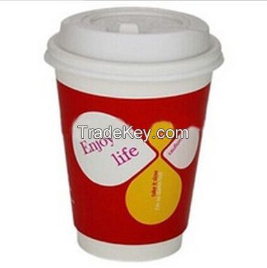 double wall disposable logo printed coffee paper cup customer design custom logo coffee shop