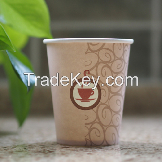 hot selling single wall disposable paper cups for hot drink dark blue high quality,custom logo design