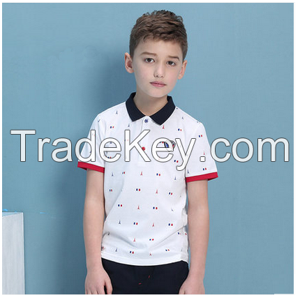 Children 100% cotton polo shirt export