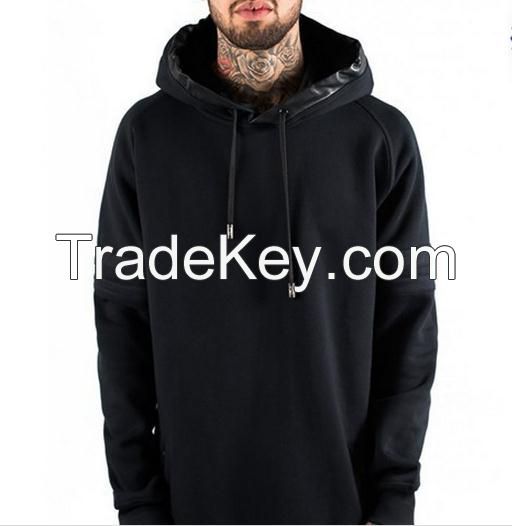 best quality fashion big and tall hoodies / blank elongated hoodies / extended hoodies