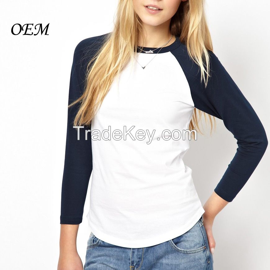 Womens 100% Cotton Cheap Wholesale Blank T Shirts