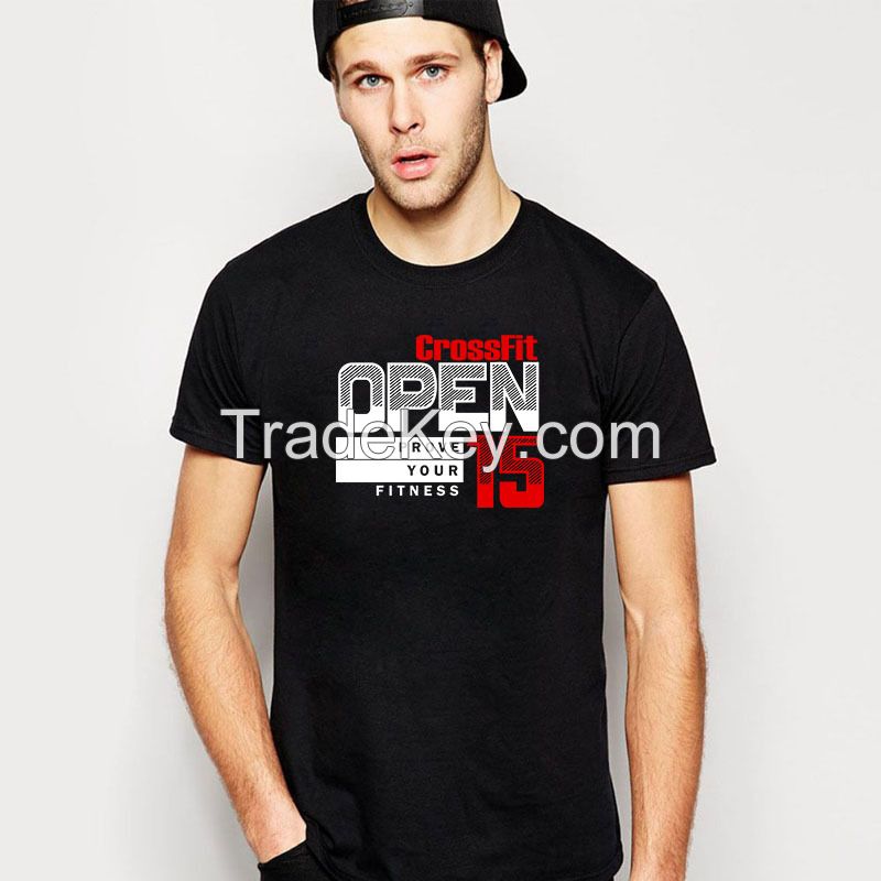 2015 Fashion Black and White T Shirt Made in China