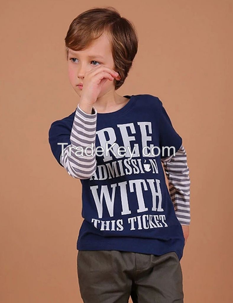 latest long sleeve boys printed kids hip hop wear 2016