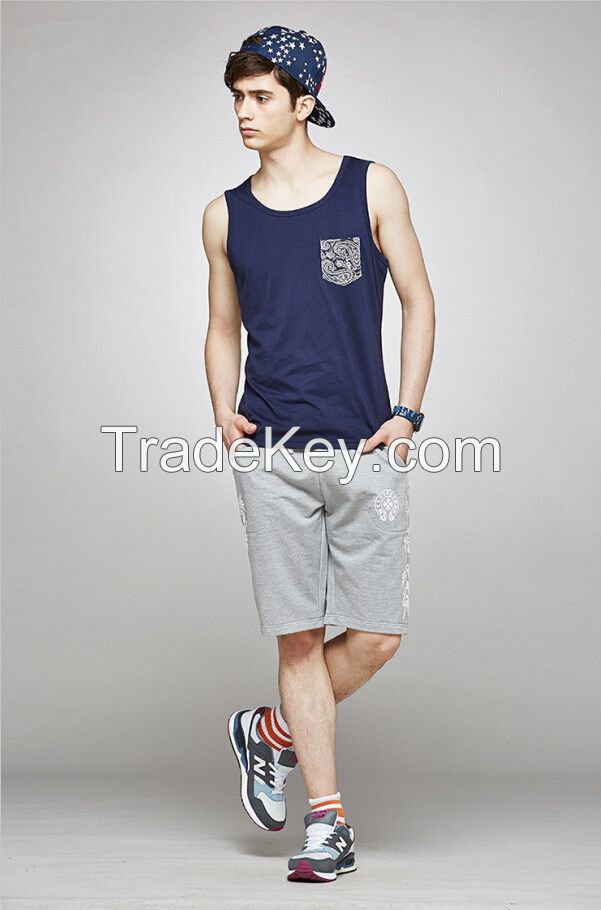 high quality pocket tank top men 