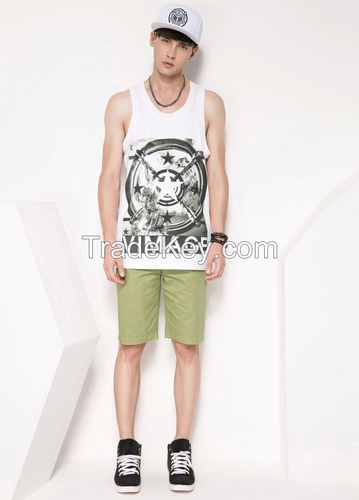 vest with wholesale cheap price for printing sleeveless men