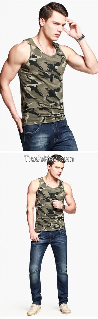 wholesale high quality tight Camouflage print tank top