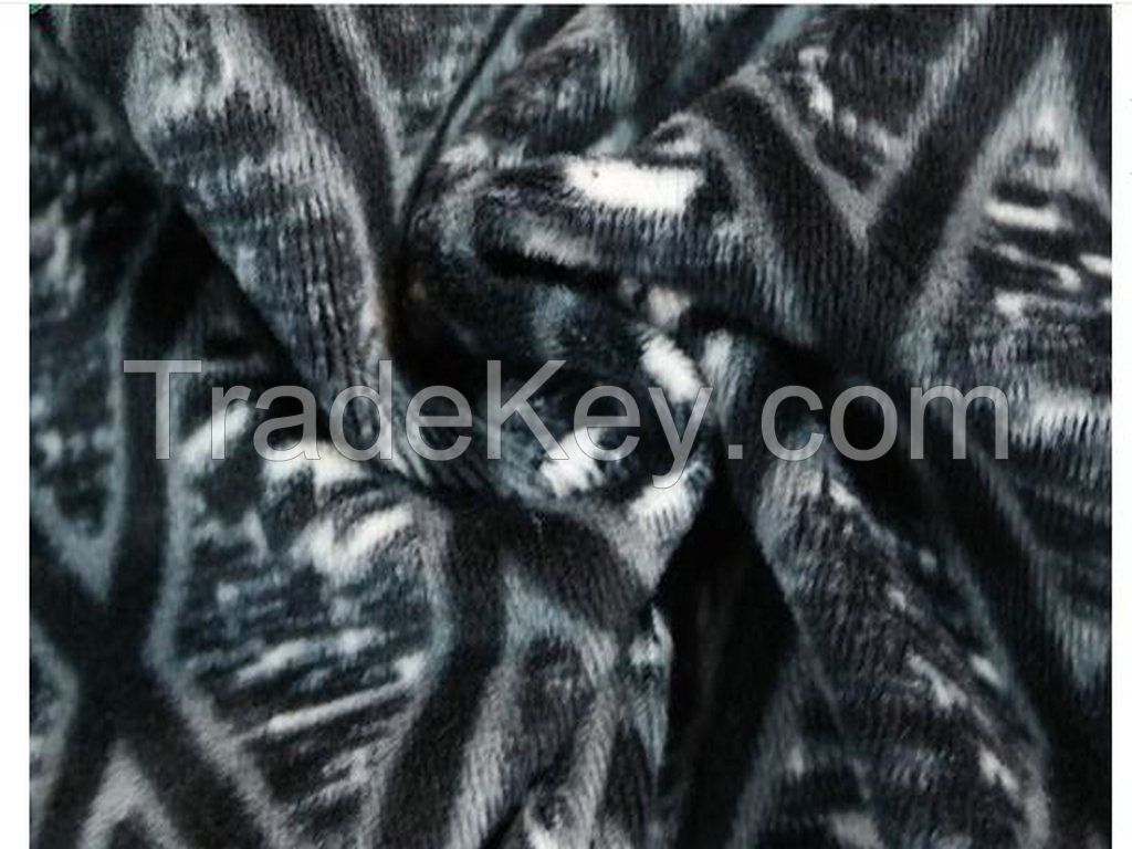 High quality printed garment 100% polyester velvet fabric for sale