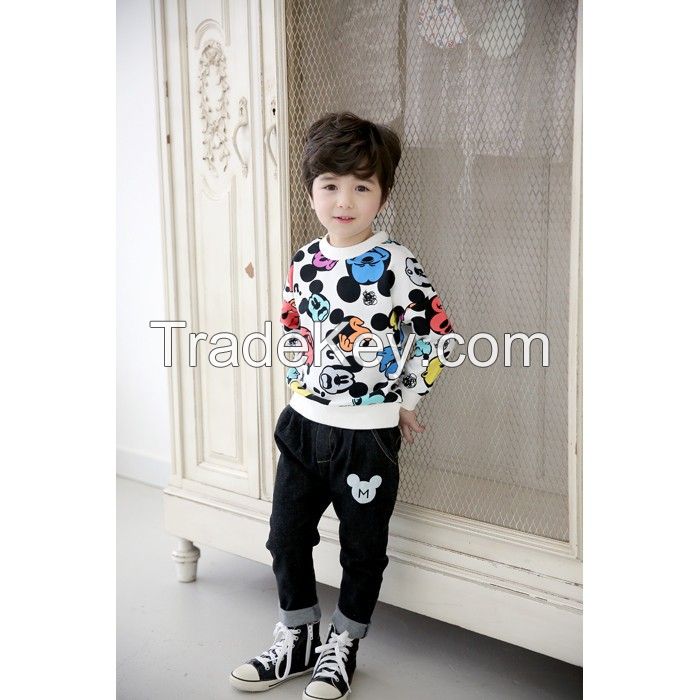 hot sale long sleeve t-shirt for boy and girl in spring