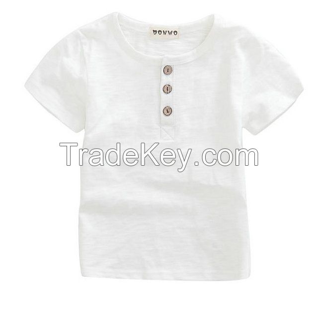 2015 fashion kids clothes wholesale girls O-neck short sleeve clothes