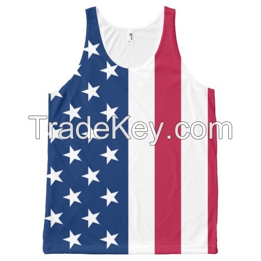 designer new printing usa basketball tank top wholesale for men