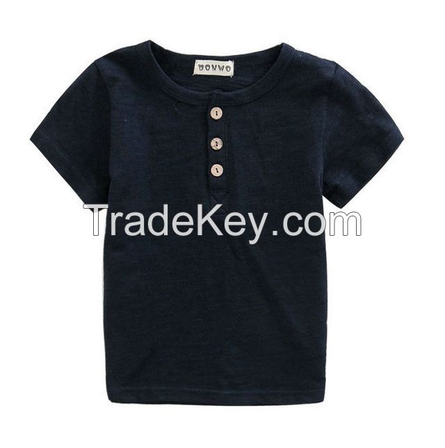 2015 fashion kids clothes wholesale girls O-neck short sleeve clothes