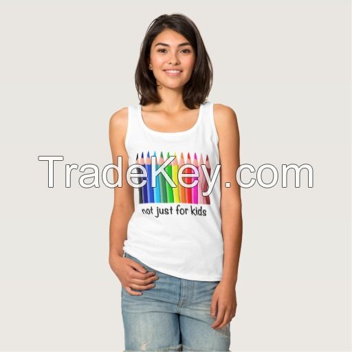 custom printed pencil plain tank top bodybuilding for girls design 