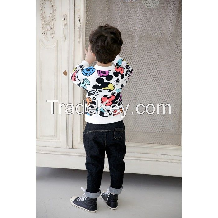 hot sale long sleeve t-shirt for boy and girl in spring