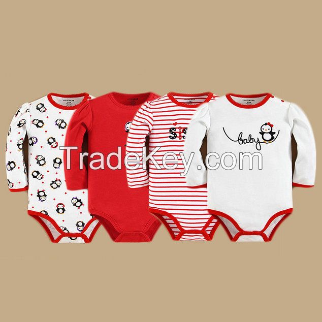 NEW Embroidery Baby Clothes 100%Cottom Baby Romper Set Baby Bodysuit