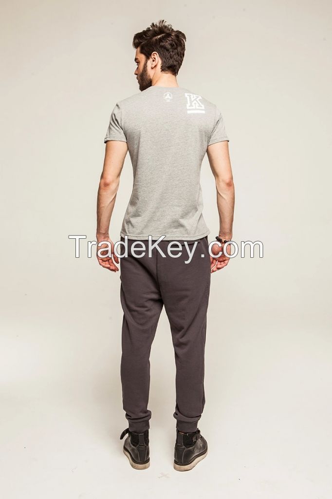 custom jogger pants with zipper for men