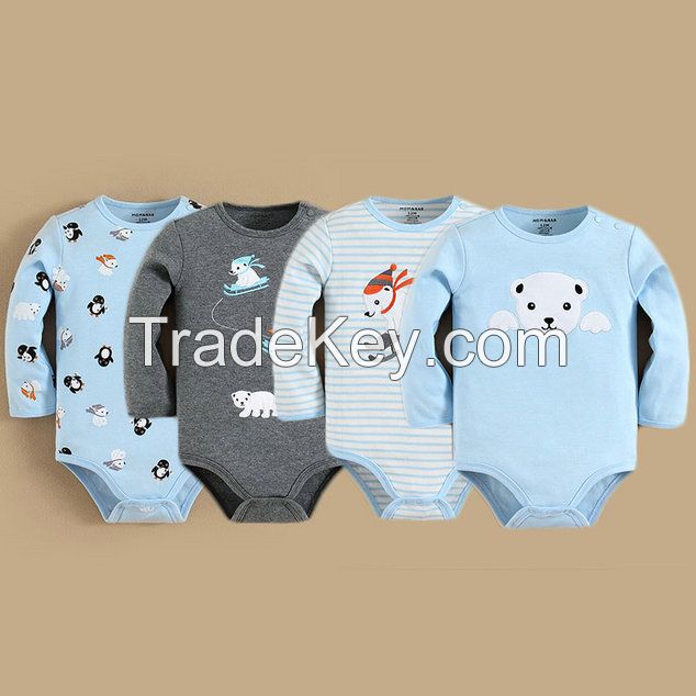 NEW Embroidery Baby Clothes 100%Cottom Baby Romper Set Baby Bodysuit