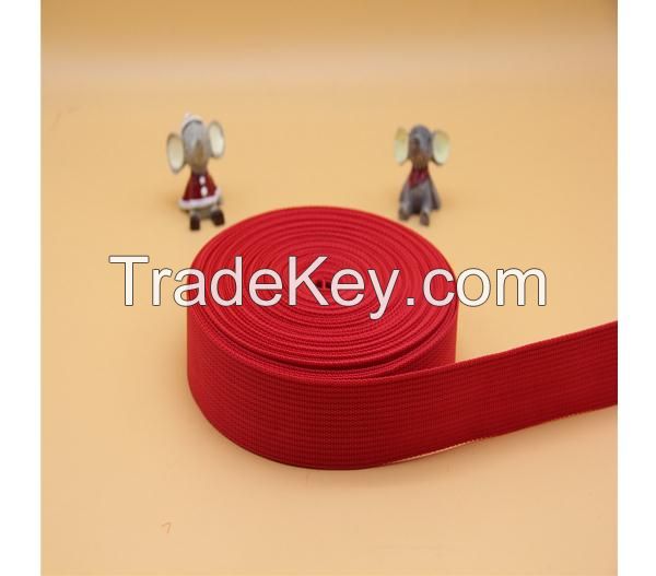 Factory direct sale the red 38mm PP webbing