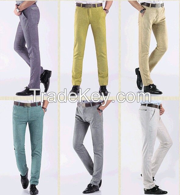 wholesale man flax trousers