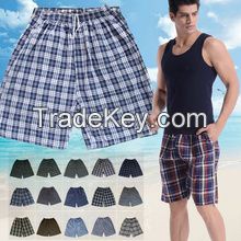 summer loose plus-size leisure men's beach cotton shorts 