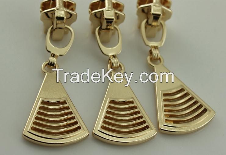 5# Customer Golden Metal Zipper Puller