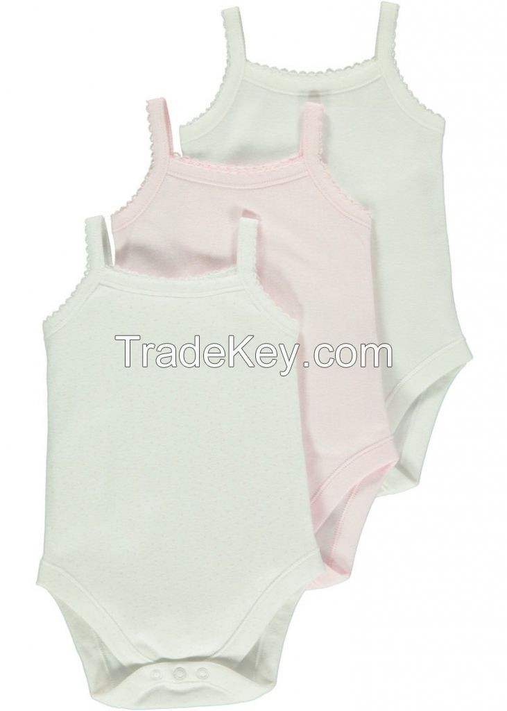 100% cotton blank baby romper newborn bodysuits sling babywear